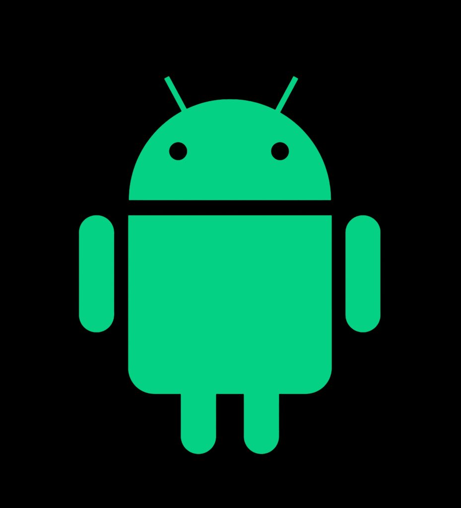 The Android mascot, a stylized android