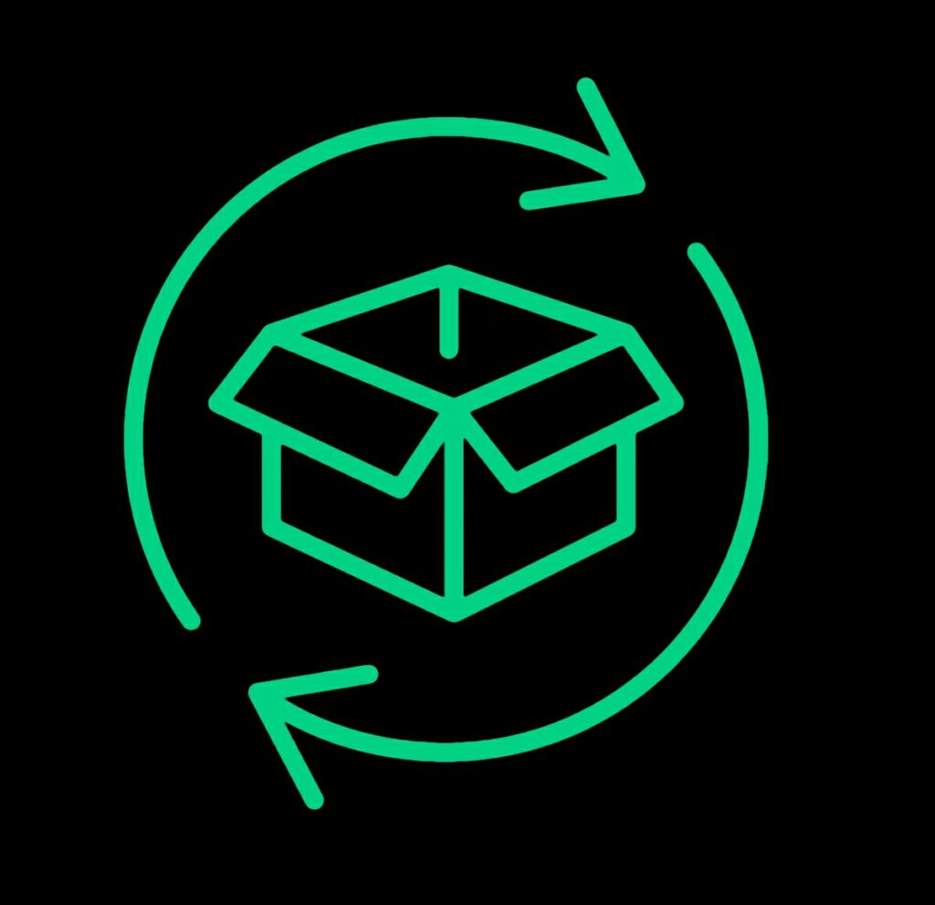 An image of a parcel featuring a cycle symbol, symbolizing the concept of continuous delivery