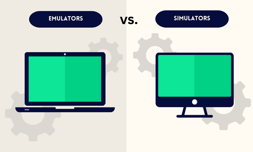 Emulators vs Simulators graphic comparison