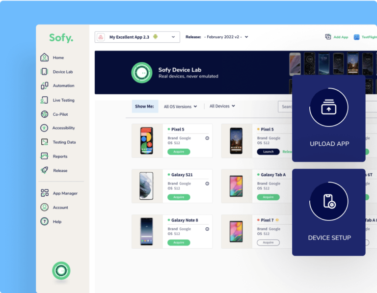 Sofy | The Revolutionary No-Code Testing Platform For Mobile