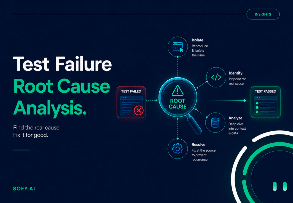 test failure root cause analysis