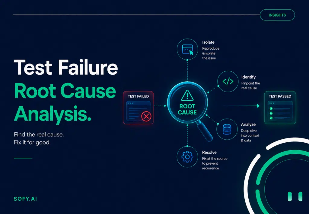 test failure root cause analysis