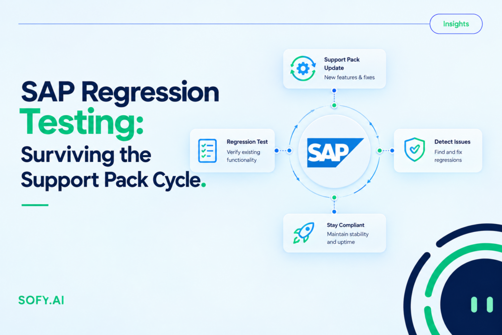 SAP support pack testing · SAP SPS regression testing · SAP upgrade regression testing