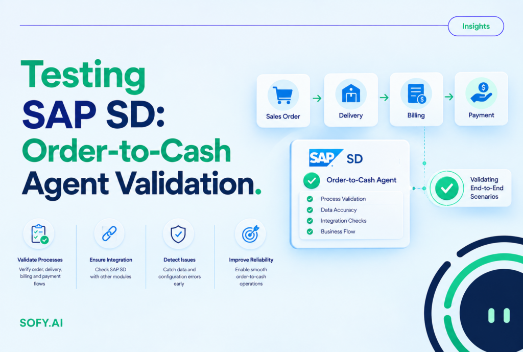 SAP SD testing order-to-cash testing SAP pricing procedure testing SAP billing testing