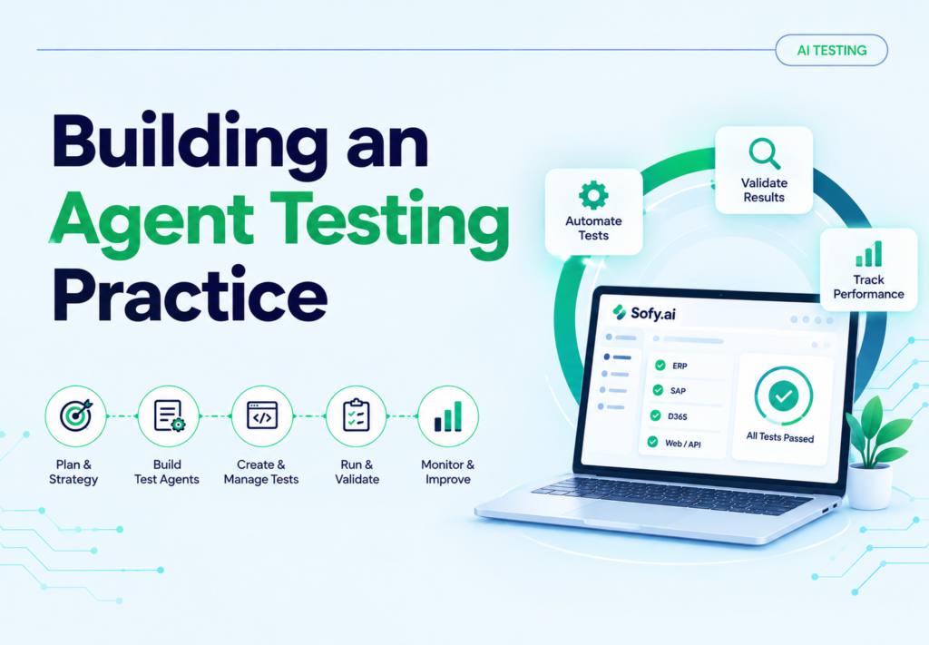 agent testing team · QA team structure AI · testing CoE